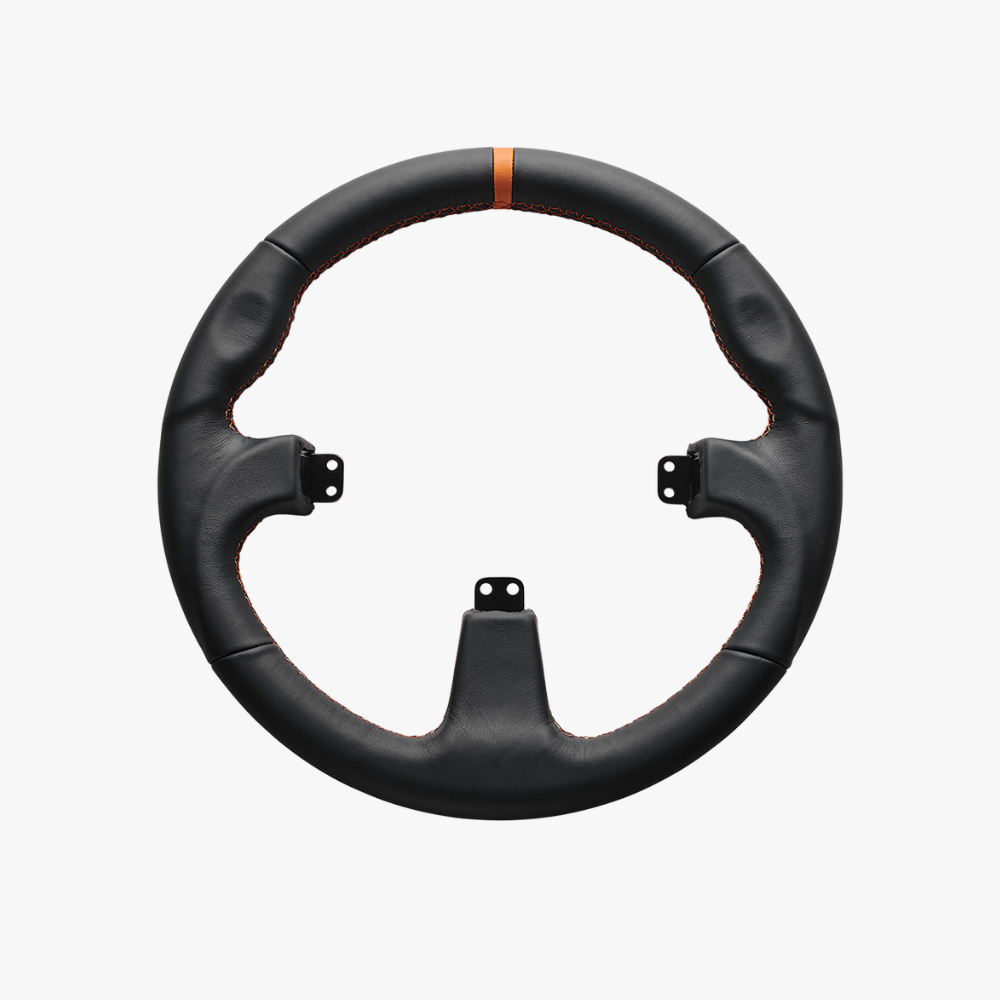 丸型 ブラック レザー ステアリング Round Black Leather Rim 丸型 ブラック レザー ステアリング Round Black Leather Rim