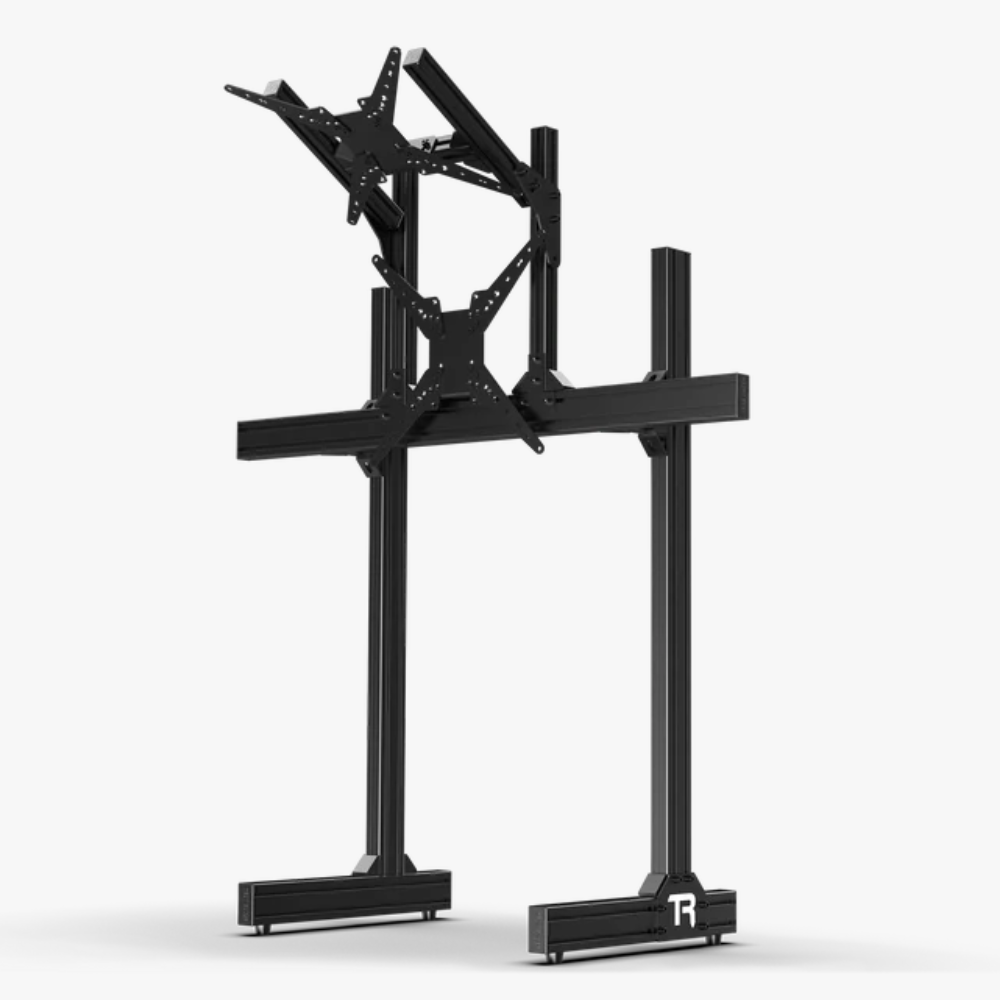 フロア式】アルミフレームデュアルモニタースタンド 国内正規品 MS-FM