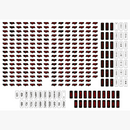 Asetek ステッカーシート Orange/Red - dele.io