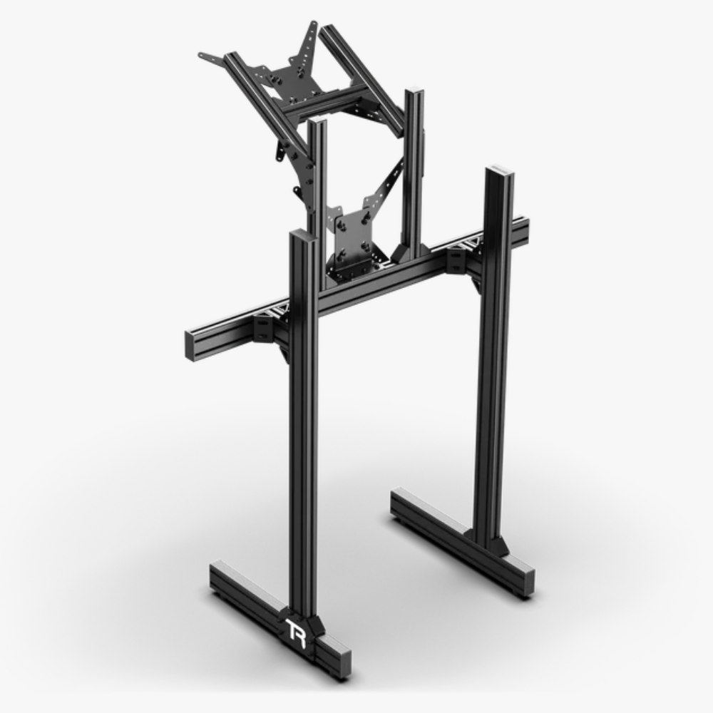 フロア式】アルミフレームデュアルモニタースタンド 国内正規品 MS-FM