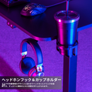 Alterzone ゲーミングデスク L字型 幅160cm PCデスク デスク 机 コーナーデスク ラック付き カップホルダー付き 在宅勤務 組立簡単 ALZGMDL-1 - dele.io