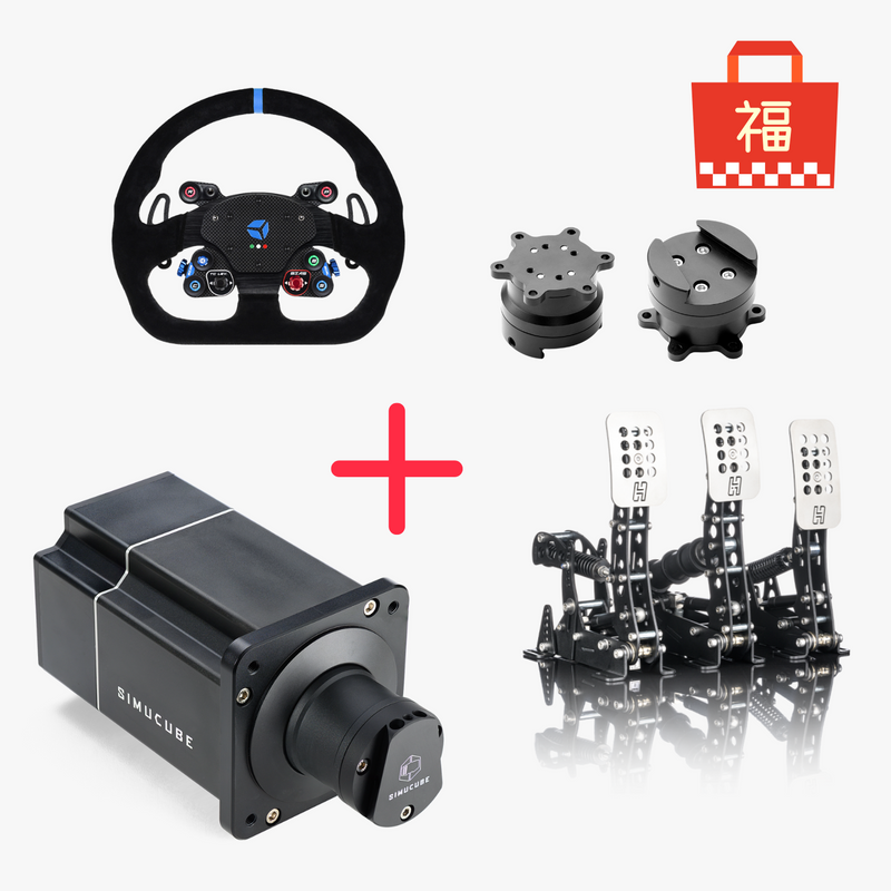 Simucube 2 Pro 25Nm+Heusinkveld Sim Pedals Ultimateペダル+QR+Cube Controls GT Pro D型