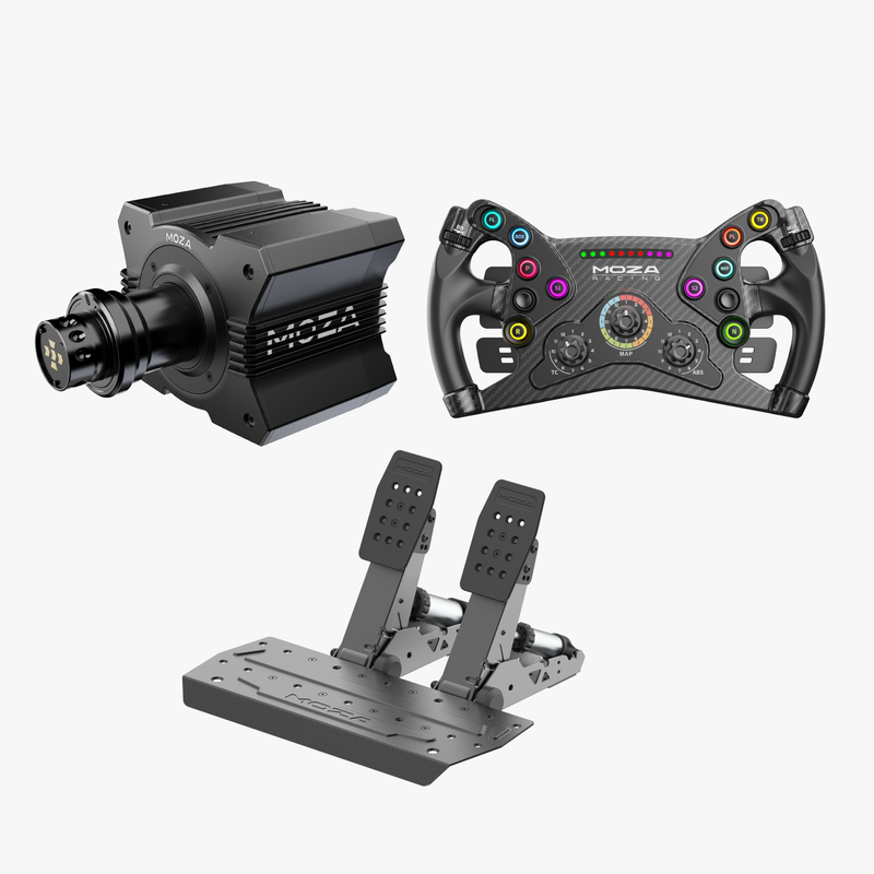 MOZA RacingR9 3点セット ベース、ハンドル、ペダル MOZA R3 Racing