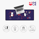 DELE ゲーミングマウスパッド ゲームデザイン 大型 キーボードパッド 滑り止め おしゃれ DL-Blue - dele.io