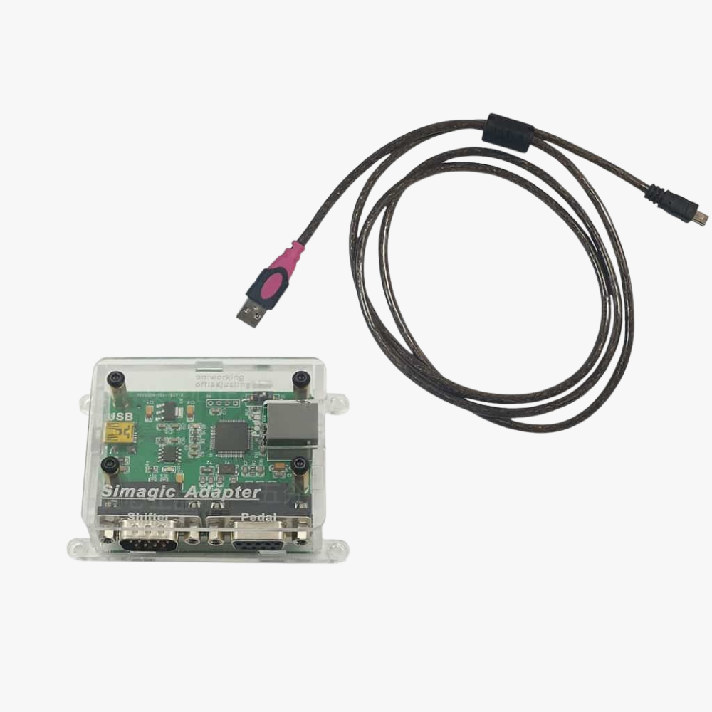 THRUSTMASTOR　ラダーペタル、USB変換コネクター付 USBアダプタ- Thrustmaster & Logitech ペダルまたはシフター対応 日本