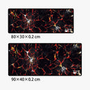 DELE ゲーミングマウスパッド ライトニングデザイン 大型 キーボードパッド 滑り止め おしゃれ LT-Red - dele.io