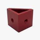 コーナーブラケット - 40 x 40mm - 1個入り(赤) - dele.io