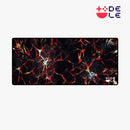 DELE ゲーミングマウスパッド ライトニングデザイン 大型 キーボードパッド 滑り止め おしゃれ LT-Red - dele.io