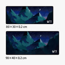 DELE ゲーミングマウスパッド マウンテンデザイン 大型 キーボードパッド 滑り止め おしゃれ MO-Blue - dele.io