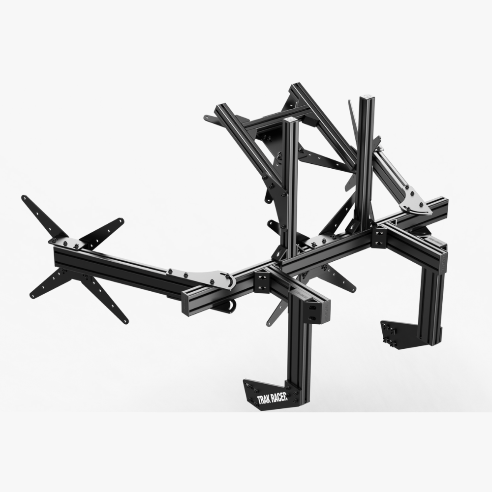 展示品 Trak Racer TRX レーシングコックピット+モニタースタンド Trak Racer コックピット取付用クワッドモニタースタンド–1200MM