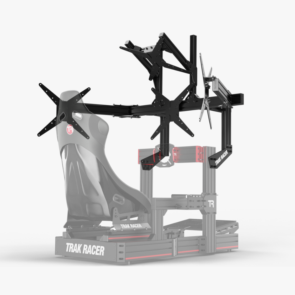 Trak Racer コックピット取付用クワッドモニタースタンド–1200MM Trak Racer コックピット取付用クワッドモニタースタンド–1200MM