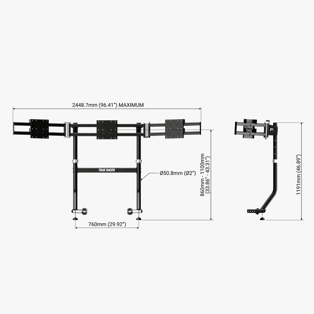 TR8 PRO用トリプルモニタースタンド 国内正規品 TR-TR8-M3 | dele.io