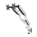 Alterzone ゲーミングモニターアーム デュアルモニターアーム 白 RGB 17~32インチ 最大耐荷重9Kg 多角度調節 リモコン付き 国内正規品 - dele.io